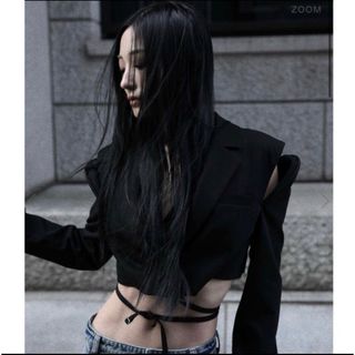 melt the lady string jacket BLACK(テーラードジャケット)