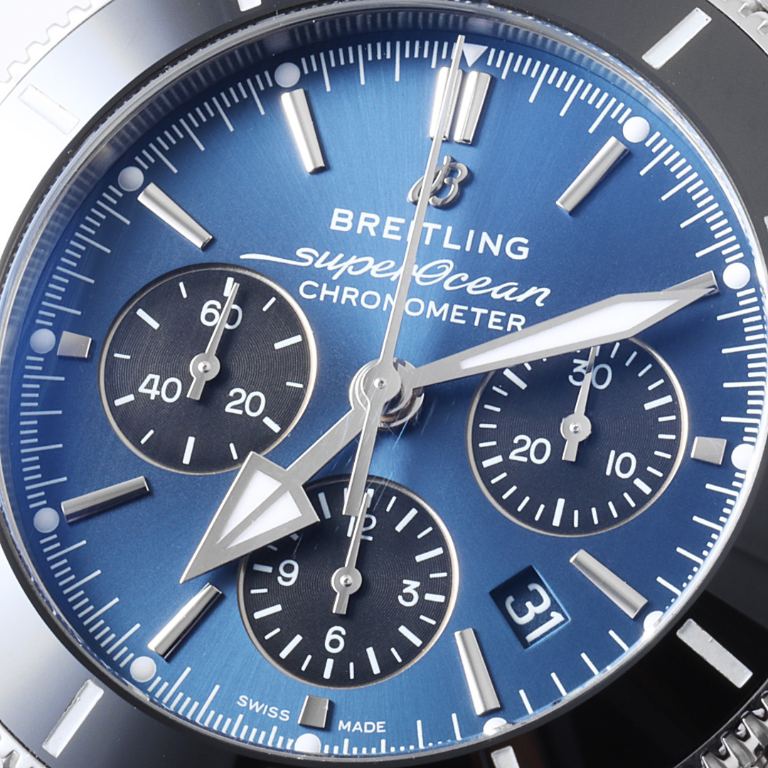 BREITLING(ブライトリング)のブライトリング スーパーオーシャン ヘリテージII B01 クロノグラフ44 AB0162121C1S1(AB0162)A006-2QRC メンズ 中古 腕時計 メンズの時計(腕時計(アナログ))の商品写真