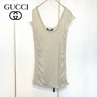 Gucci - 【美品】GUCCI カシミヤ ニット ノースリーブ タンクトップ