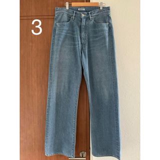 オーラリー(AURALEE)のAURALEE SELVEDGE FADED LIGHT DENIM PANTS(デニム/ジーンズ)