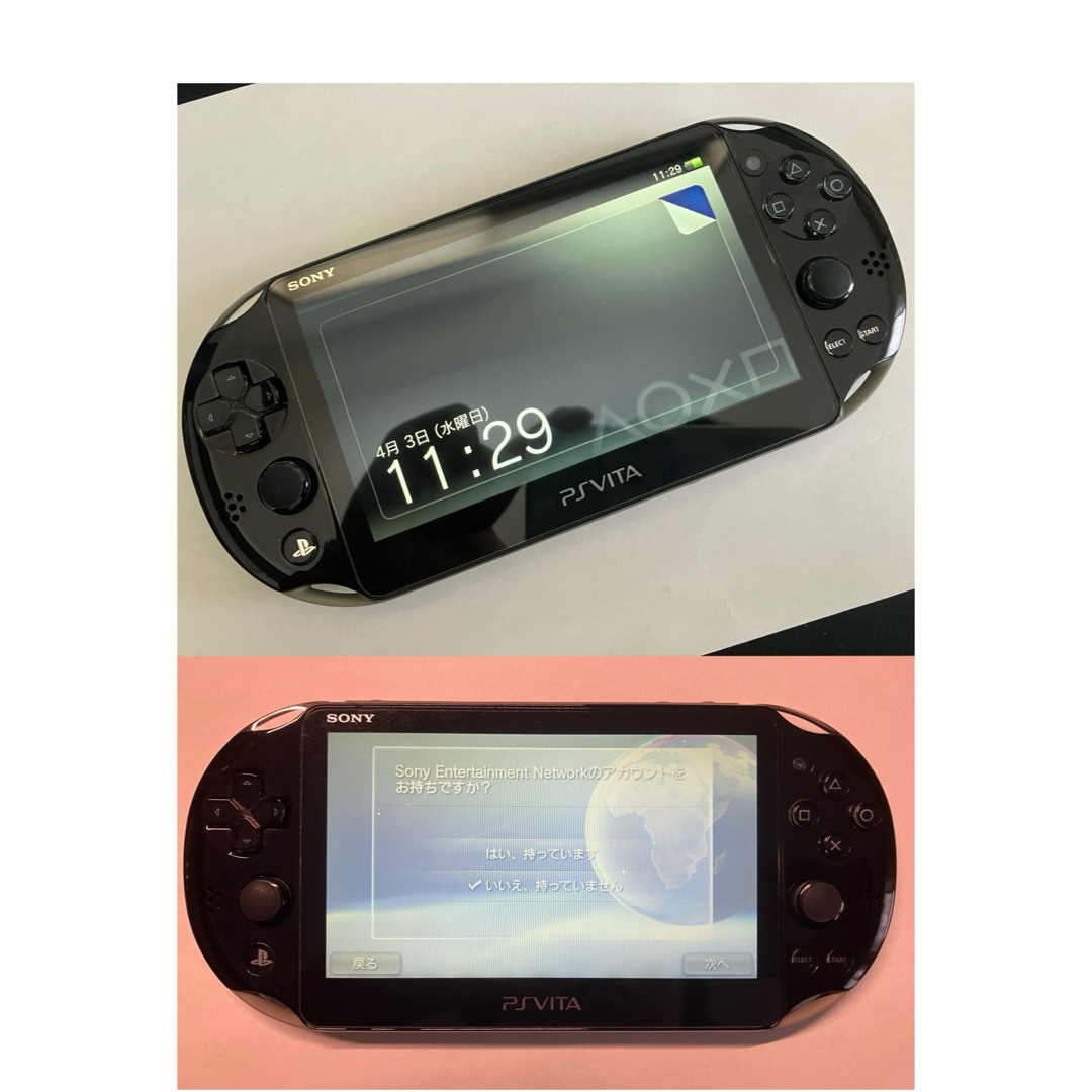 SONY(ソニー)のPS VITA本体(PCH-2000)ケース、メモリーカード16G,32G付き エンタメ/ホビーのゲームソフト/ゲーム機本体(携帯用ゲーム機本体)の商品写真