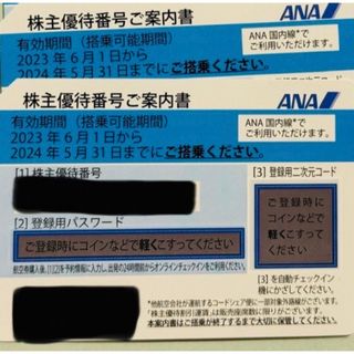 エーエヌエー(ゼンニッポンクウユ)(ANA(全日本空輸))のANA株主優待券 ２枚(航空券)