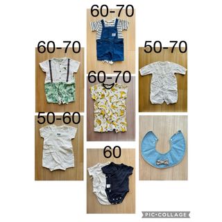 MARLMARL - 【1点追加しました】春夏ベビー服 50～70サイズ  7枚+スタイ まとめ売り