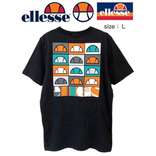 エレッセ(ellesse)のEllesse Fondato　Tシャツ　L　黒　UK古着(Tシャツ/カットソー(半袖/袖なし))