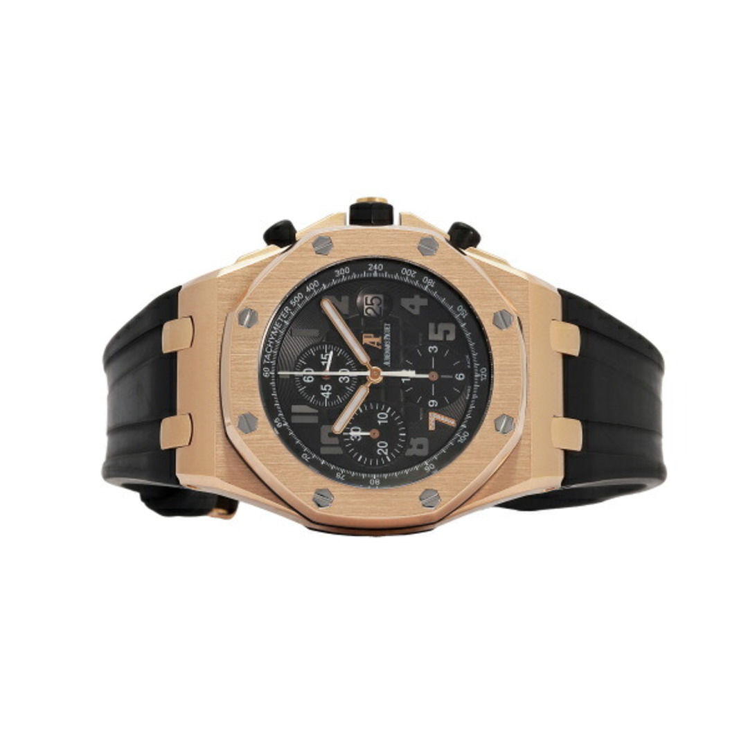 AUDEMARS PIGUET(オーデマピゲ)のオーデマ・ピゲ AUDEMARS PIGUET ロイヤルオーク オフショア クロノグラフ 銀座ブティック限定100本 26180OR.OO.D101CR.01 ブラック文字盤 中古 腕時計 メンズ メンズの時計(腕時計(アナログ))の商品写真