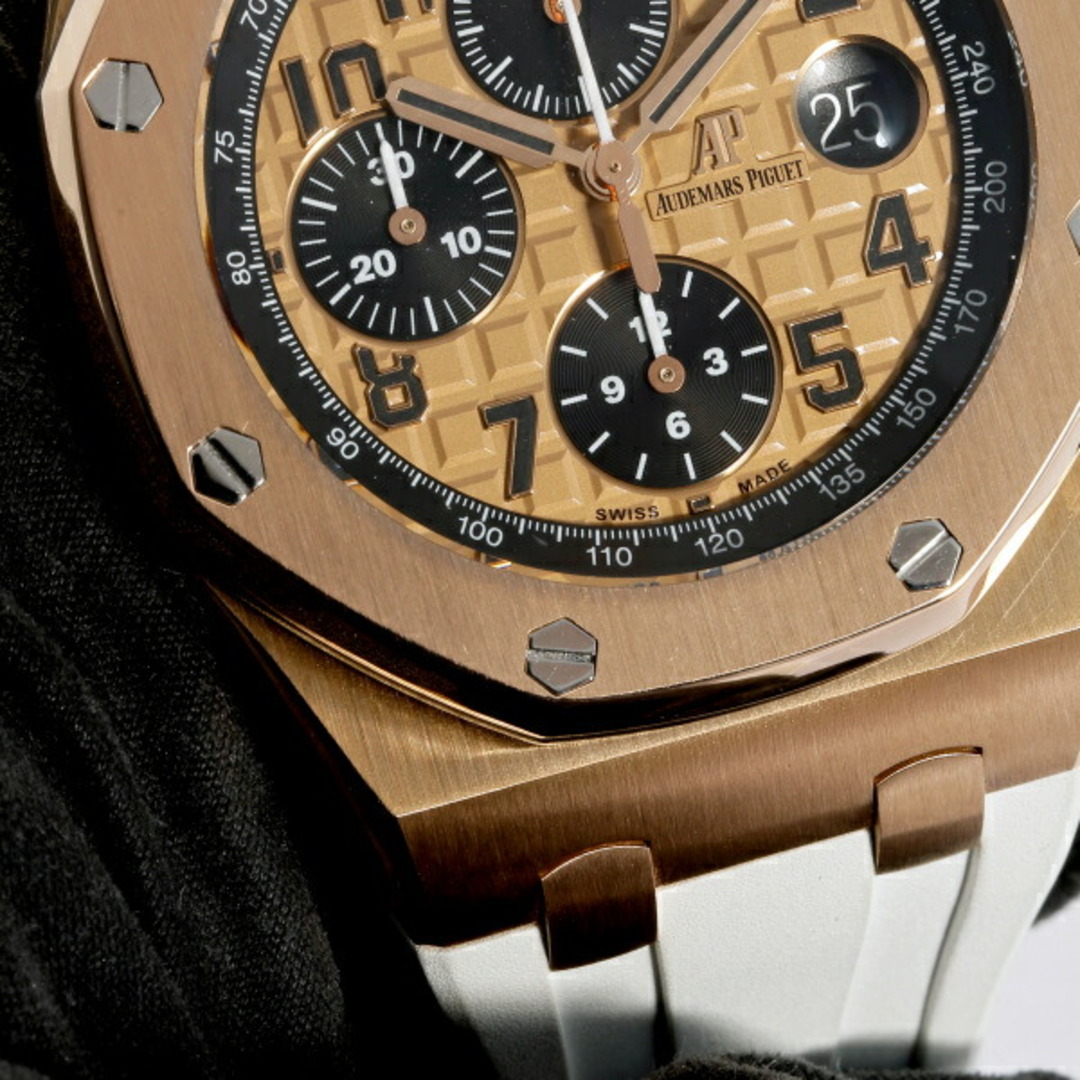 AUDEMARS PIGUET(オーデマピゲ)のオーデマ・ピゲ AUDEMARS PIGUET ロイヤルオーク オフショア クロノグラフ 26470OR.OO.A002CR.01 ピンクゴールド/ブラック文字盤 中古 腕時計 メンズ メンズの時計(腕時計(アナログ))の商品写真