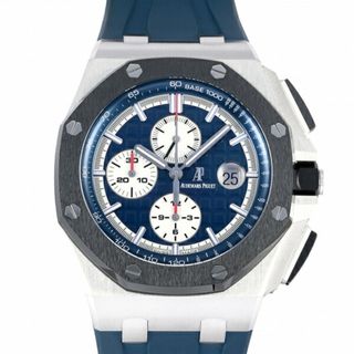 オーデマピゲ(AUDEMARS PIGUET)のオーデマ・ピゲ AUDEMARS PIGUET ロイヤルオーク オフショア クロノグラフ 26401PO.OO.A018CR.01 ブルー/シルバー文字盤 中古 腕時計 メンズ(腕時計(アナログ))