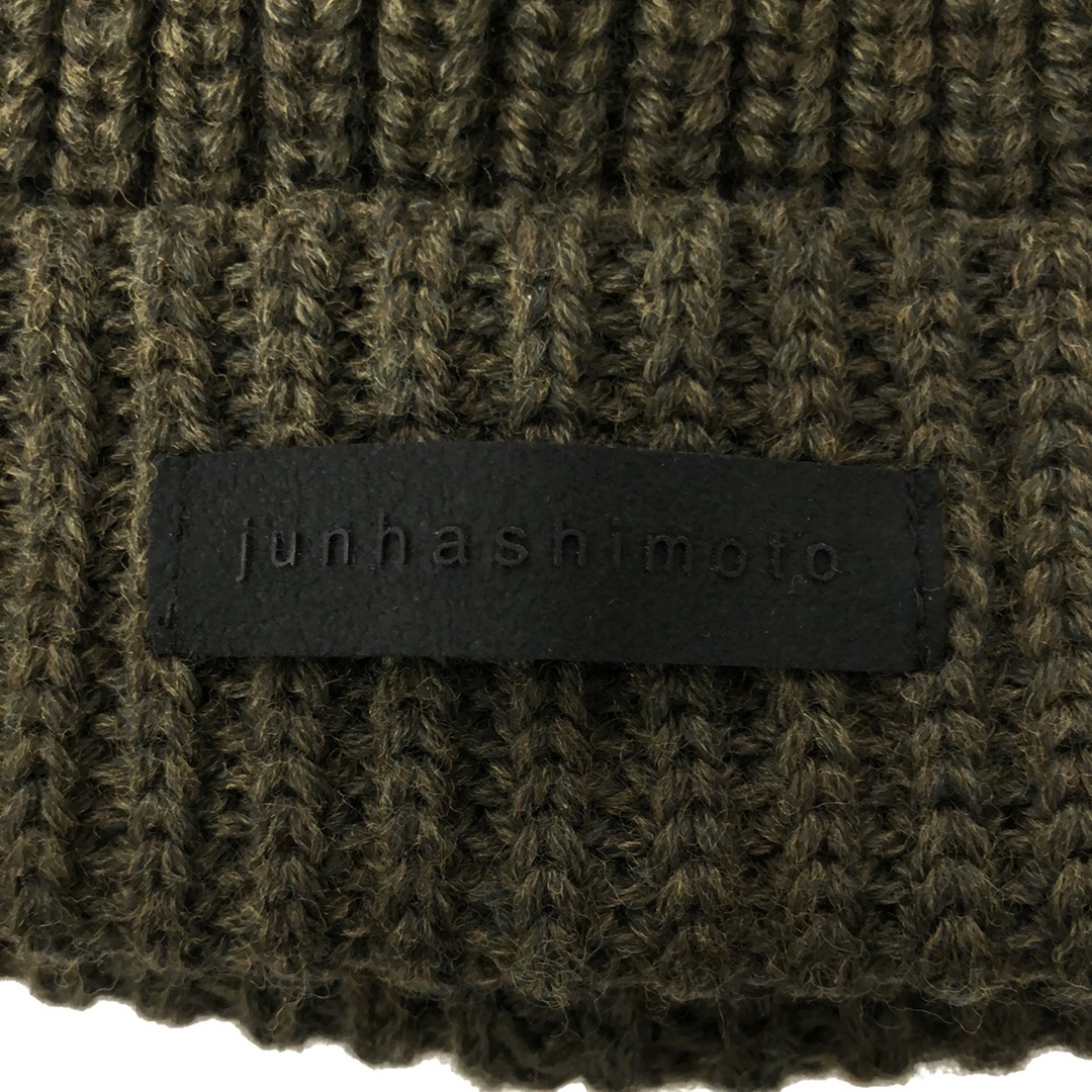 junhashimoto(ジュンハシモト)のjunhashimoto ジュンハシモト 22AW KNIT CAP ニットキャップ 1132220004 カーキ F メンズの帽子(ニット帽/ビーニー)の商品写真