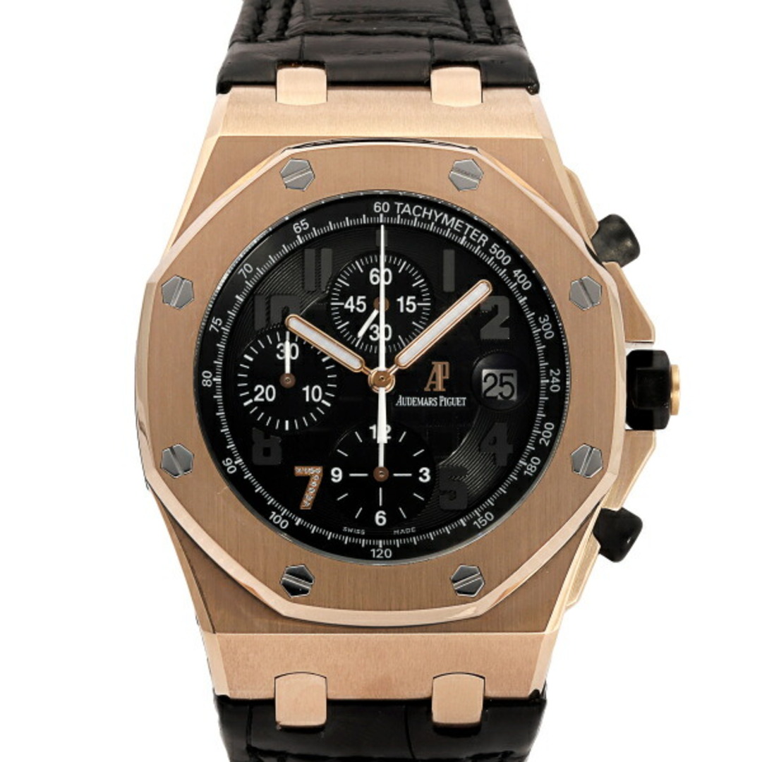 AUDEMARS PIGUET(オーデマピゲ)のオーデマ・ピゲ AUDEMARS PIGUET ロイヤルオーク オフショア クロノグラフ 銀座ブティック 100本限定 26180OR.OO.D101CR.01 ブラック文字盤 中古 腕時計 メンズ メンズの時計(腕時計(アナログ))の商品写真