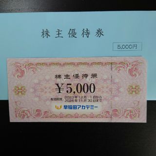 早稲田アカデミー 5000円分(その他)