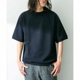 サニーレーベル(Sonny Label)の【ネイビー】シルキーダンボールニットTシャツ(Tシャツ/カットソー(半袖/袖なし))