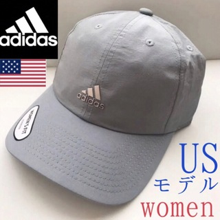 アディダス(adidas)のレア【新品】アディダス キャップ USA レディース グレー ゴルフ 帽子(キャップ)