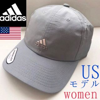 アディダス(adidas)のレア【新品】アディダス キャップ USA レディース グレー ゴルフ 帽子(キャップ)