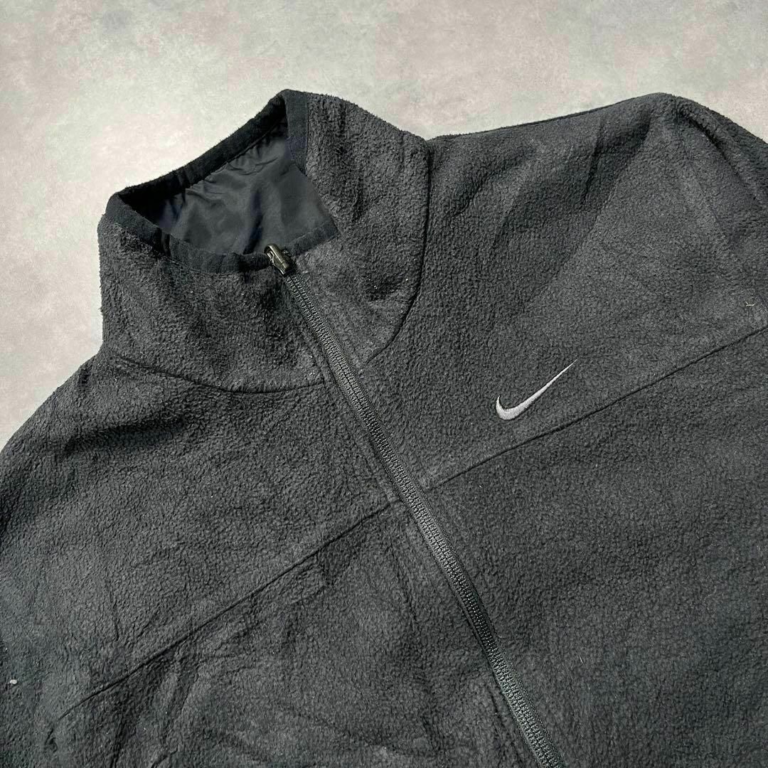 NIKE(ナイキ)の【Nike】ナイキ ブラックリバーシブル ジャケット フリースナイロンジャケット メンズのジャケット/アウター(ナイロンジャケット)の商品写真