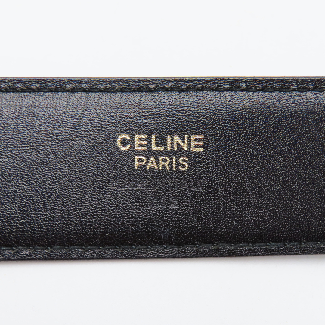 celine(セリーヌ)のS04 CELINE セリーヌ ヴィンテージ スターボール レザー ベルト 70 ブラック レディースのファッション小物(ベルト)の商品写真