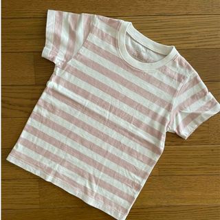 MUJI (無印良品) - 美品 110㎝ 無印良品 Tシャツボーダー