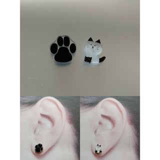 シャム猫②✕肉球　ピアス(ピアス)