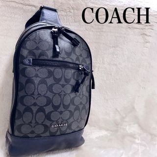 コーチ(COACH)の美品 COACH コーチ PVC ボディバッグ ショルダーバッグ スリングバッグ(ボディーバッグ)