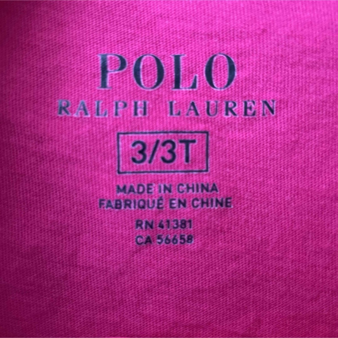 POLO RALPH LAUREN(ポロラルフローレン)の美品 100㎝ POLO RALPH LAUREN 半袖Tシャツ キッズ/ベビー/マタニティのキッズ服女の子用(90cm~)(Tシャツ/カットソー)の商品写真