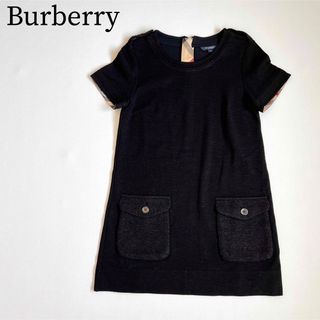 美品　Burberry バーバリー　チュニック　ミニワンピース　リネン混