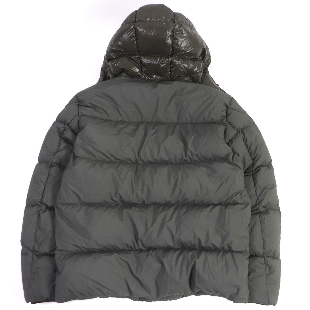 MONCLER(モンクレール)の美品□MONCLER モンクレール 2019年製 GLACIER ロゴワッペン WZIP フーデッド ダウンジャケット パフィージャケット カーキ 1 国内正規品 メンズ メンズのジャケット/アウター(ダウンジャケット)の商品写真