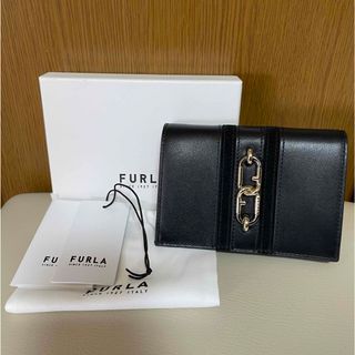 フルラ(Furla)のFURLA 三つ折り財布 シエラ ブラック 黒(財布)