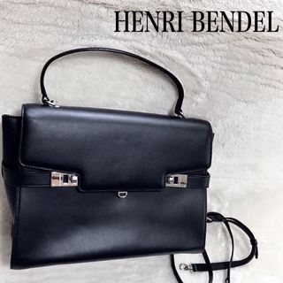 Henri Bendel - 美品 HENRI BENDEL オールレザー 2way ハンドバッグ ブラック 