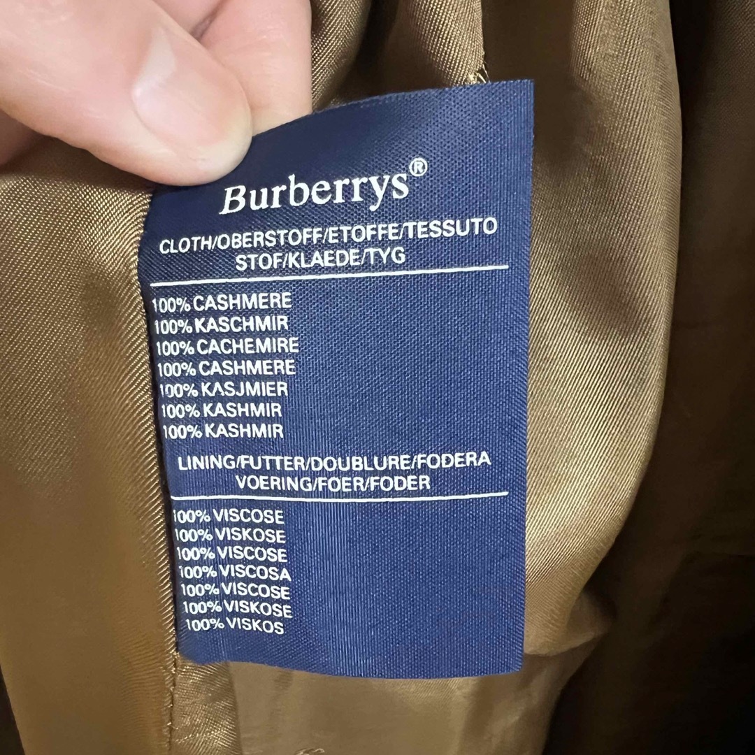 BURBERRY(バーバリー)の激安‼️カシミア100%‼️イングランド製‼️オールド　バーバリーコート‼️ メンズのジャケット/アウター(チェスターコート)の商品写真