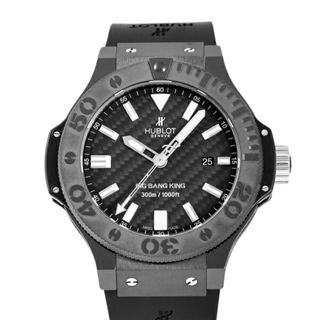 ウブロ(HUBLOT)のウブロ HUBLOT ビッグバン キング ブラックマジック 322.CM.1770.RX ブラック文字盤 中古 腕時計 メンズ(腕時計(アナログ))