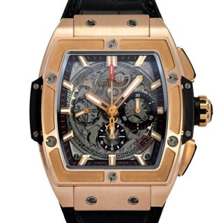 ウブロ(HUBLOT)のウブロ HUBLOT スピリット・オブ・ビッグバン キングゴールド 641.OX.0183.LR グレー文字盤 中古 腕時計 メンズ(腕時計(アナログ))