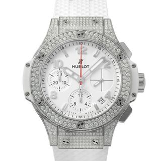 HUBLOT - ウブロ HUBLOT ビッグバン スチール パヴェ 342.SE.230.RW.174 ホワイト文字盤 中古 腕時計 男女兼用