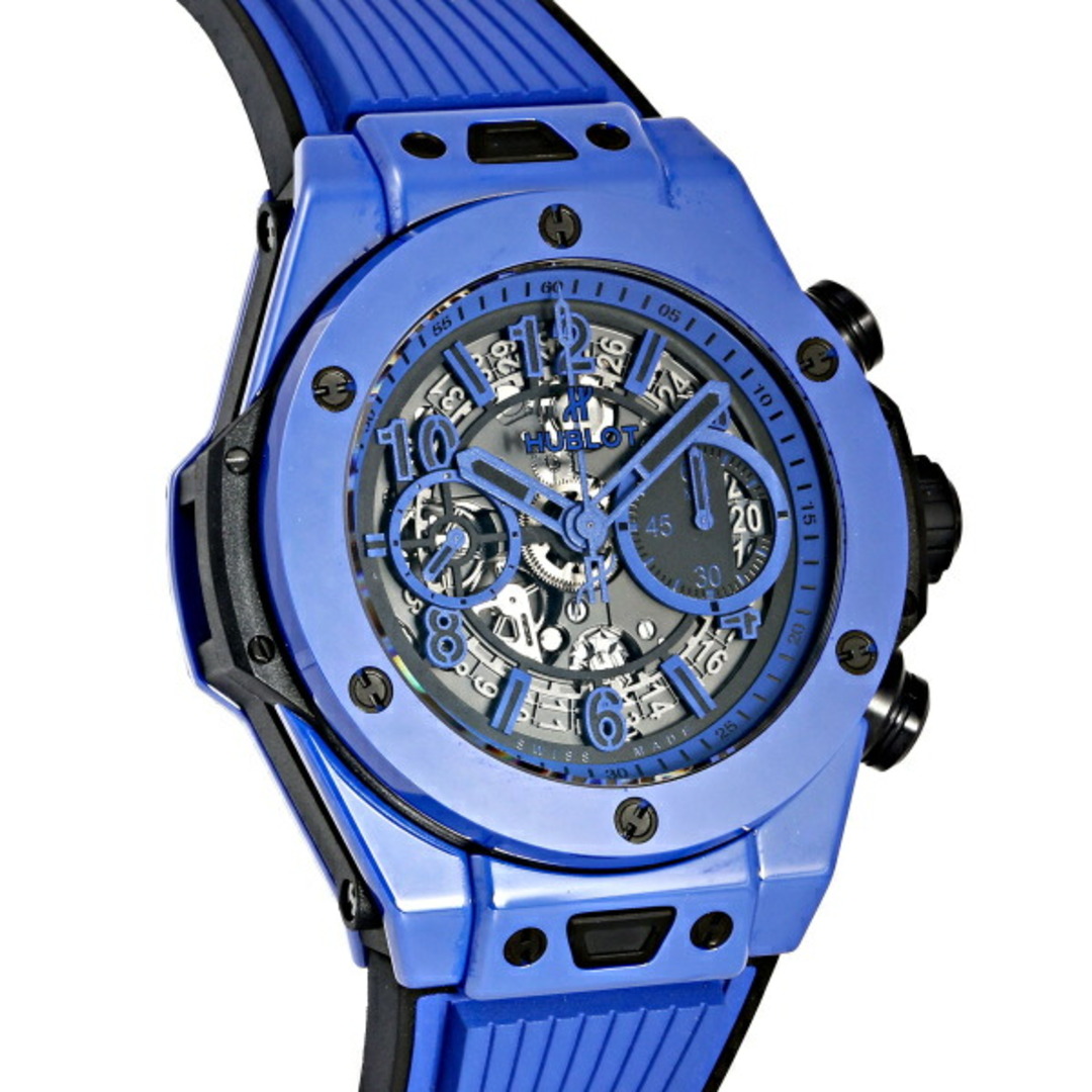 HUBLOT(ウブロ)のウブロ HUBLOT ビッグバン ウニコ ブルーマジック 世界限定500本 411.ES.5119.RX シルバー/ブルー文字盤 中古 腕時計 メンズ メンズの時計(腕時計(アナログ))の商品写真