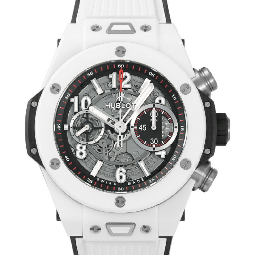 HUBLOT(ウブロ)のウブロ HUBLOT ビッグバン ウニコ ホワイトセラミック 411.HX.1170.RX グレー文字盤 中古 腕時計 メンズ メンズの時計(腕時計(アナログ))の商品写真