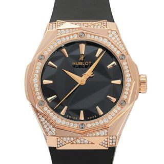 ウブロ(HUBLOT)のウブロ HUBLOT クラシックフュージョン オーリンスキー キングゴールド オルタナティブパヴェ 550.OS.1800.RX.1804.ORL19 ブラック文字盤 中古 腕時計 メンズ(腕時計(アナログ))