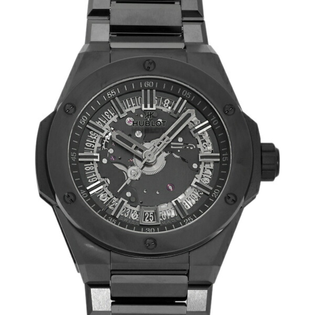 HUBLOT(ウブロ)のウブロ HUBLOT ビッグバン インテグレーテッド タイムオンリー オールブラック 世界限定250本 456.CX.0140.CX ブラック文字盤 中古 腕時計 メンズ メンズの時計(腕時計(アナログ))の商品写真