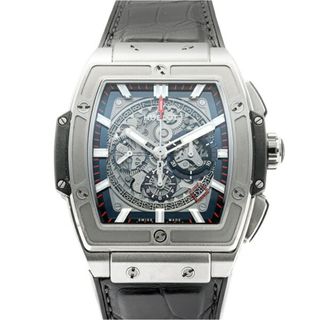 ウブロ(HUBLOT)のウブロ HUBLOT スピリット・オブ・ビッグバン チタニウム 601.NX.0173.LR グレー文字盤 中古 腕時計 メンズ(腕時計(アナログ))