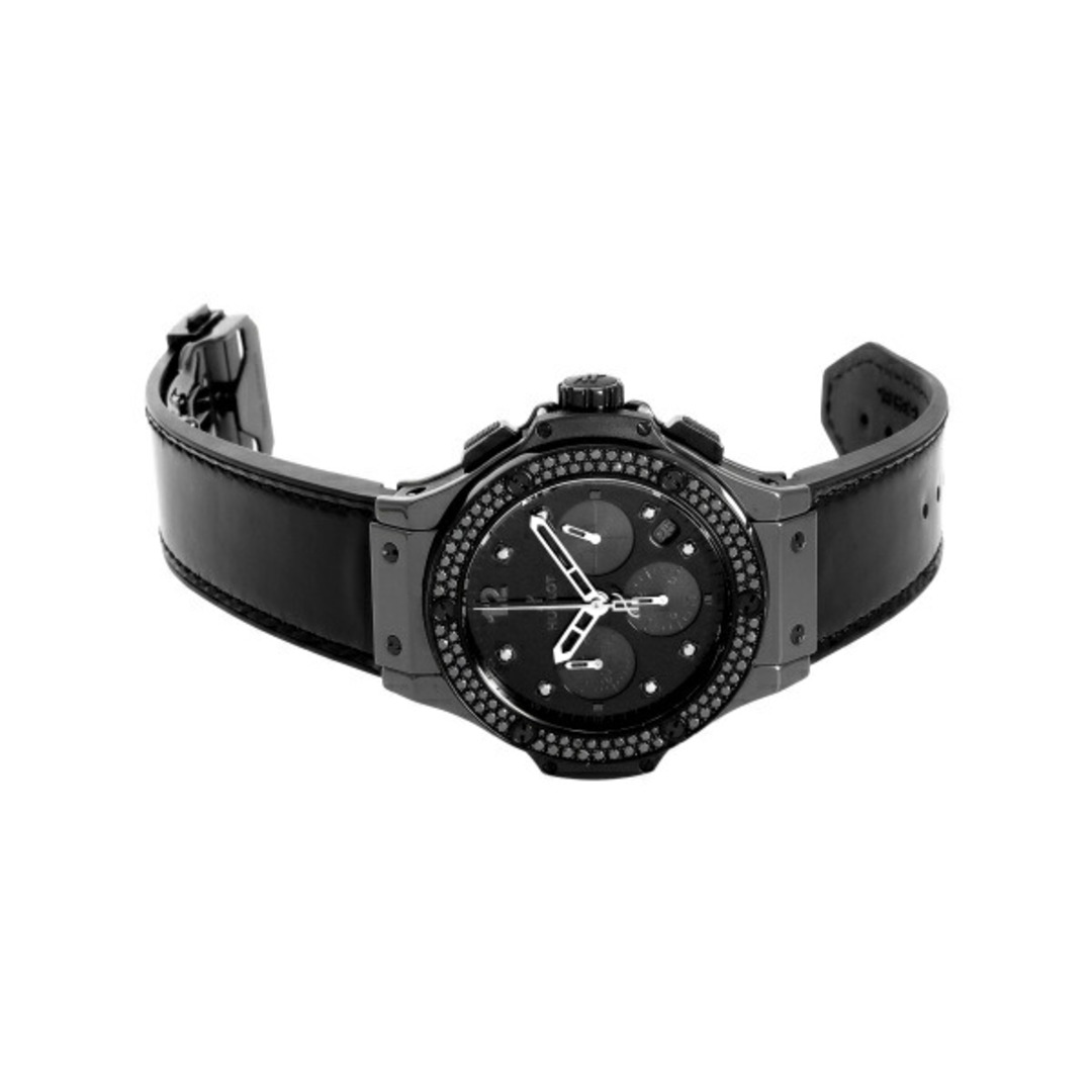 HUBLOT(ウブロ)のウブロ HUBLOT ビッグバン オールブラック シャイニー 341.CX.1210.VR.1100 ブラック文字盤 中古 腕時計 メンズ メンズの時計(腕時計(アナログ))の商品写真