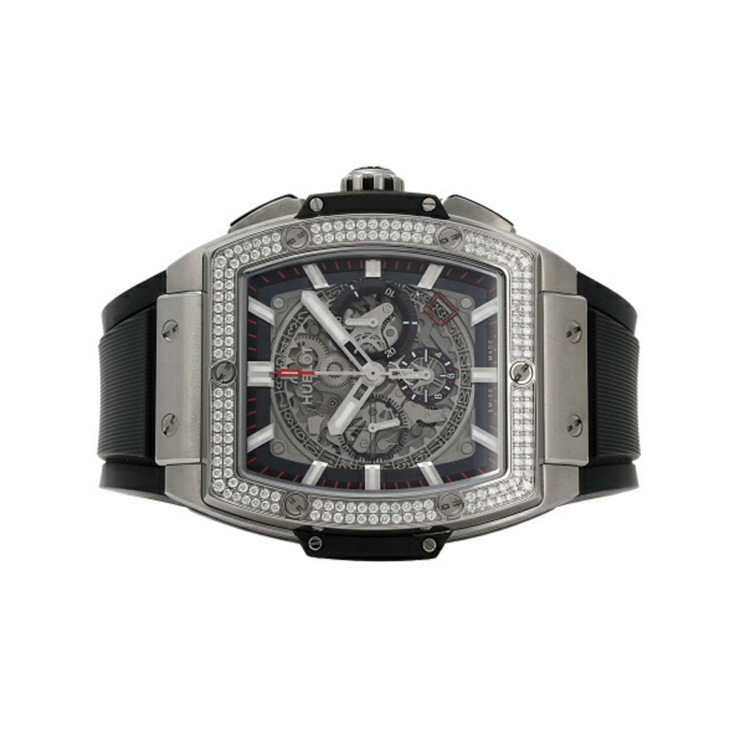 HUBLOT(ウブロ)のウブロ HUBLOT スピリット・オブ・ビッグバン チタニウム ダイヤモンド 601.NX.0173.LR.1104 グレー文字盤 中古 腕時計 メンズ メンズの時計(腕時計(アナログ))の商品写真