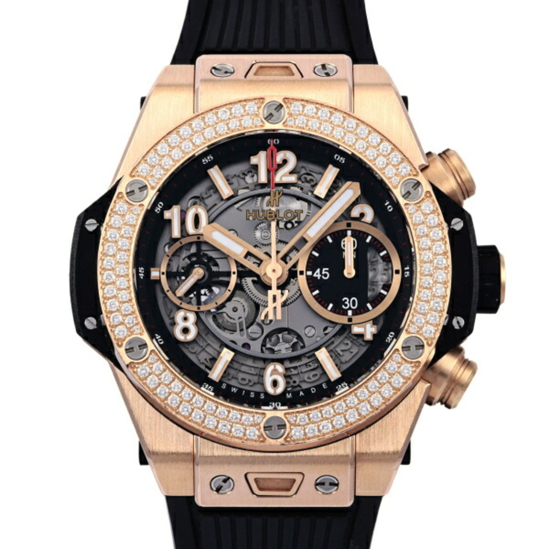 HUBLOT(ウブロ)のウブロ HUBLOT ビッグバン ウニコ キングゴールド ダイヤモンド 441.OX.1180.RX.1104 グレー文字盤 中古 腕時計 メンズ メンズの時計(腕時計(アナログ))の商品写真