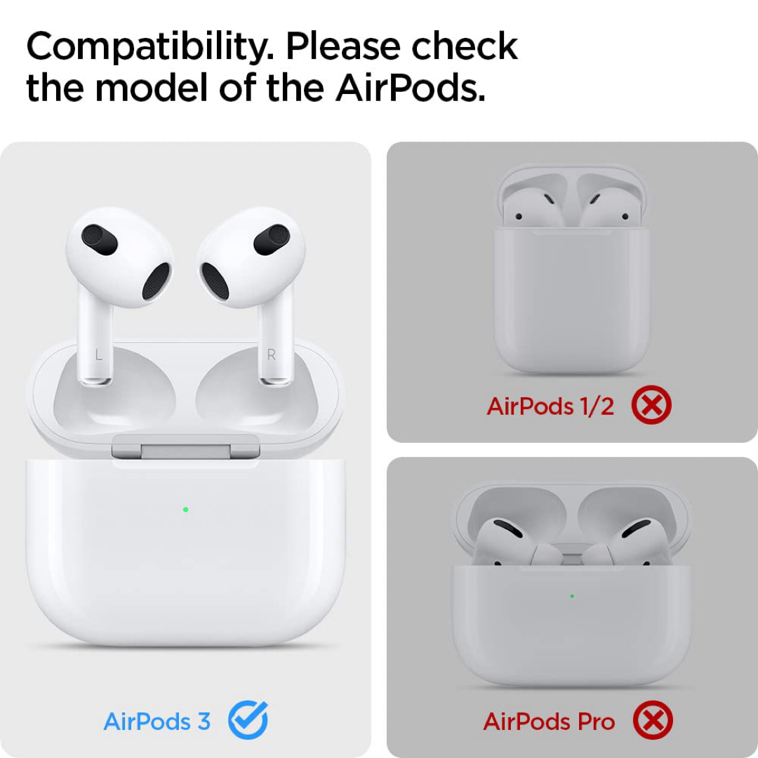 AirPods3用 シリコンケース ソフト 防水 耐衝撃 ワイヤレス充電対応 スマホ/家電/カメラのオーディオ機器(ヘッドフォン/イヤフォン)の商品写真