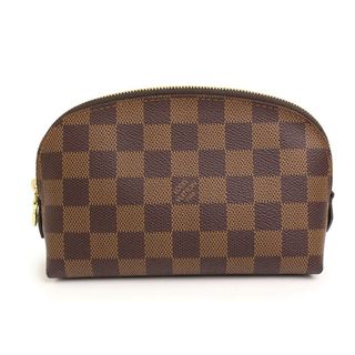 ルイヴィトン(LOUIS VUITTON)のルイ ヴィトン ポシェット コスメティック PM 化粧 ポーチ ダミエ ブラウン 茶 ゴールド金具 N47516 LOUIS VUITTON（新品・未使用品）(ポーチ)