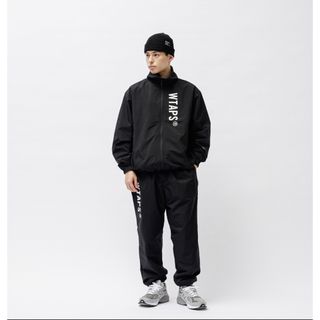 ダブルタップス(W)taps)のWTAPS TRACK JACKET SPST2001 BLACK Lセット(ナイロンジャケット)