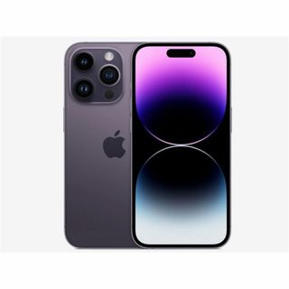 アップル(Apple)のiPhone14 Pro 128GB ディープパープル　バッテリー100%(スマートフォン本体)