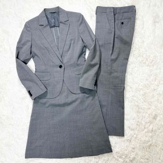 THE SUIT COMPANY 3ピース　グレー　ストライプ　サイズ38(スーツ)