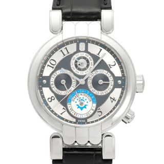 ハリーウィンストン(HARRY WINSTON)のハリー・ウィンストン HARRY WINSTON プルミエール 世界限定45本 200.MAWPC38 グレー/シルバー文字盤 中古 腕時計 メンズ(腕時計(アナログ))