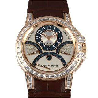 ハリーウィンストン(HARRY WINSTON)のハリー・ウィンストン HARRY WINSTON オーシャン クロノグラフ トリレトログラード 世界限定10本 400/MCRA44RL シルバー文字盤 中古 腕時計 メンズ(腕時計(アナログ))