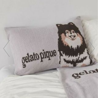 gelato pique - ジェラートピケDOGと眠るパウダーのピローケースポメラニアン柄グレー