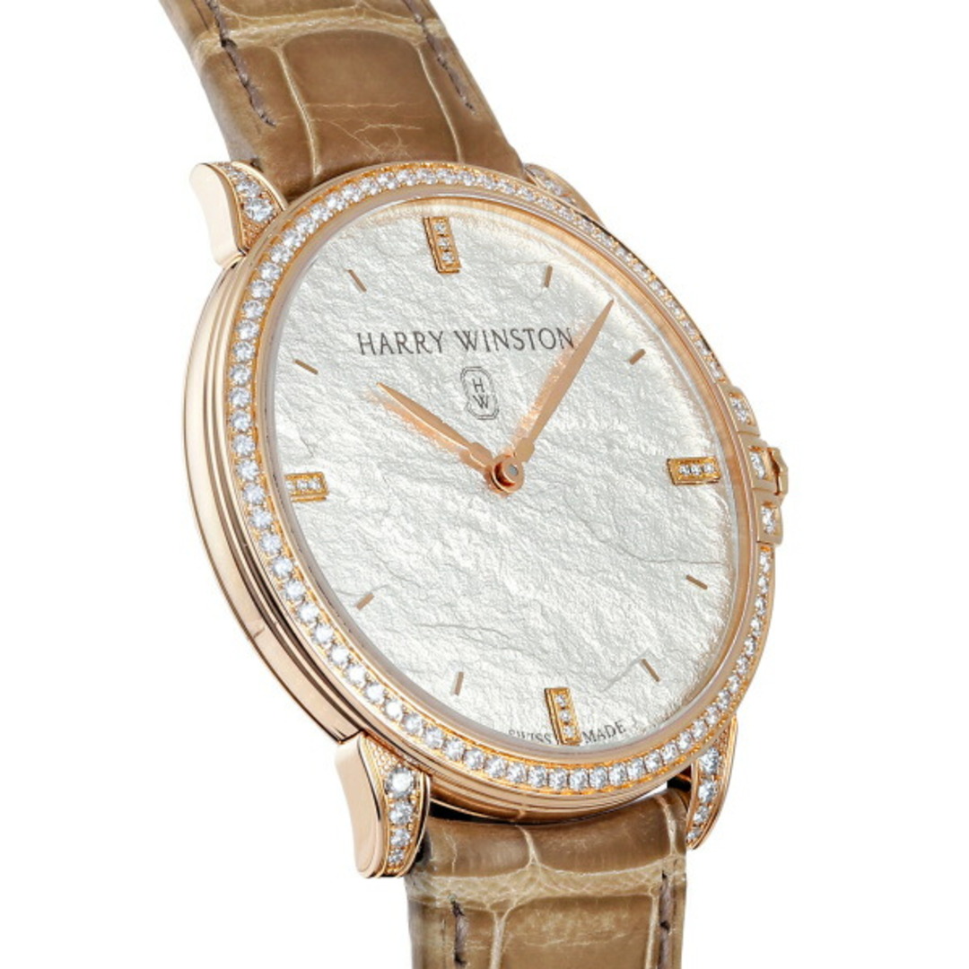 HARRY WINSTON(ハリーウィンストン)のハリー・ウィンストン HARRY WINSTON ミッドナイト モノクローム MIDQHM39RR004 シルバー文字盤 中古 腕時計 メンズ メンズの時計(腕時計(アナログ))の商品写真