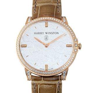 ハリーウィンストン(HARRY WINSTON)のハリー・ウィンストン HARRY WINSTON ミッドナイト モノクローム MIDQHM39RR004 シルバー文字盤 中古 腕時計 メンズ(腕時計(アナログ))