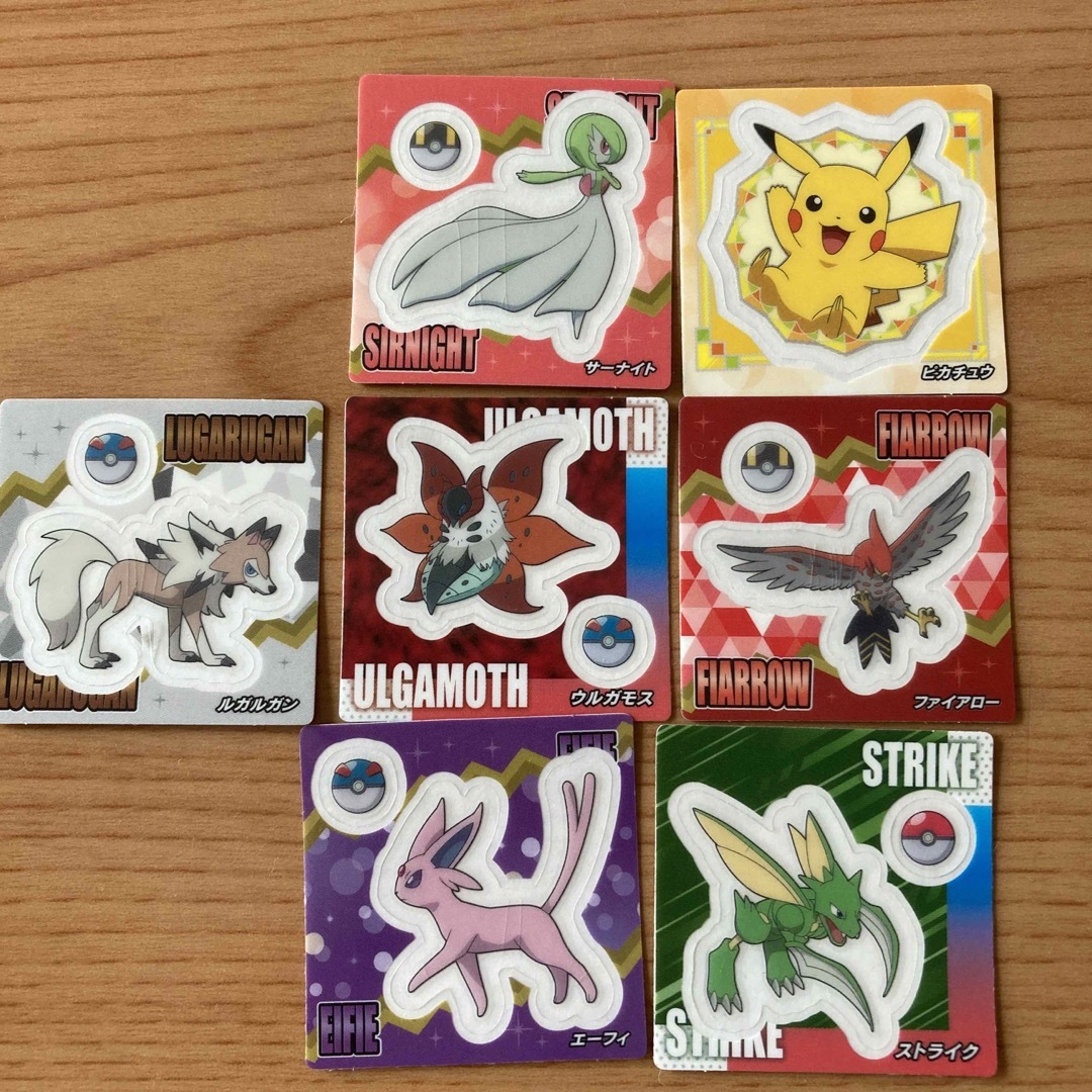 ポケモンスナックシール　7枚 エンタメ/ホビーのおもちゃ/ぬいぐるみ(キャラクターグッズ)の商品写真